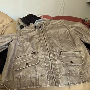 Vegan leather jacket